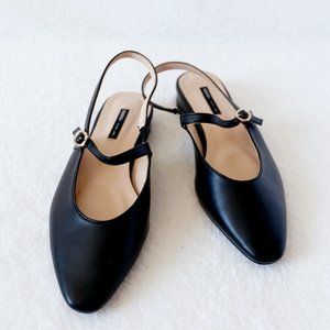 Mary jane Slingback flats